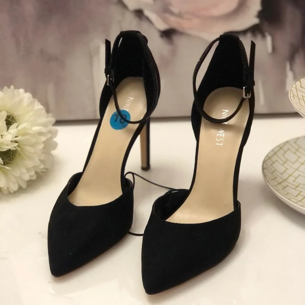 Nine West Black Heels sz 10